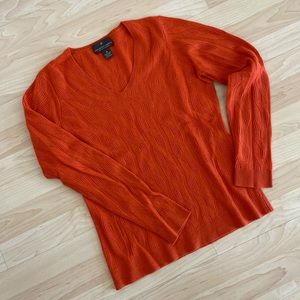 Orange cashmere sweater